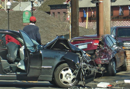 Car accident fender bender in Annapolis